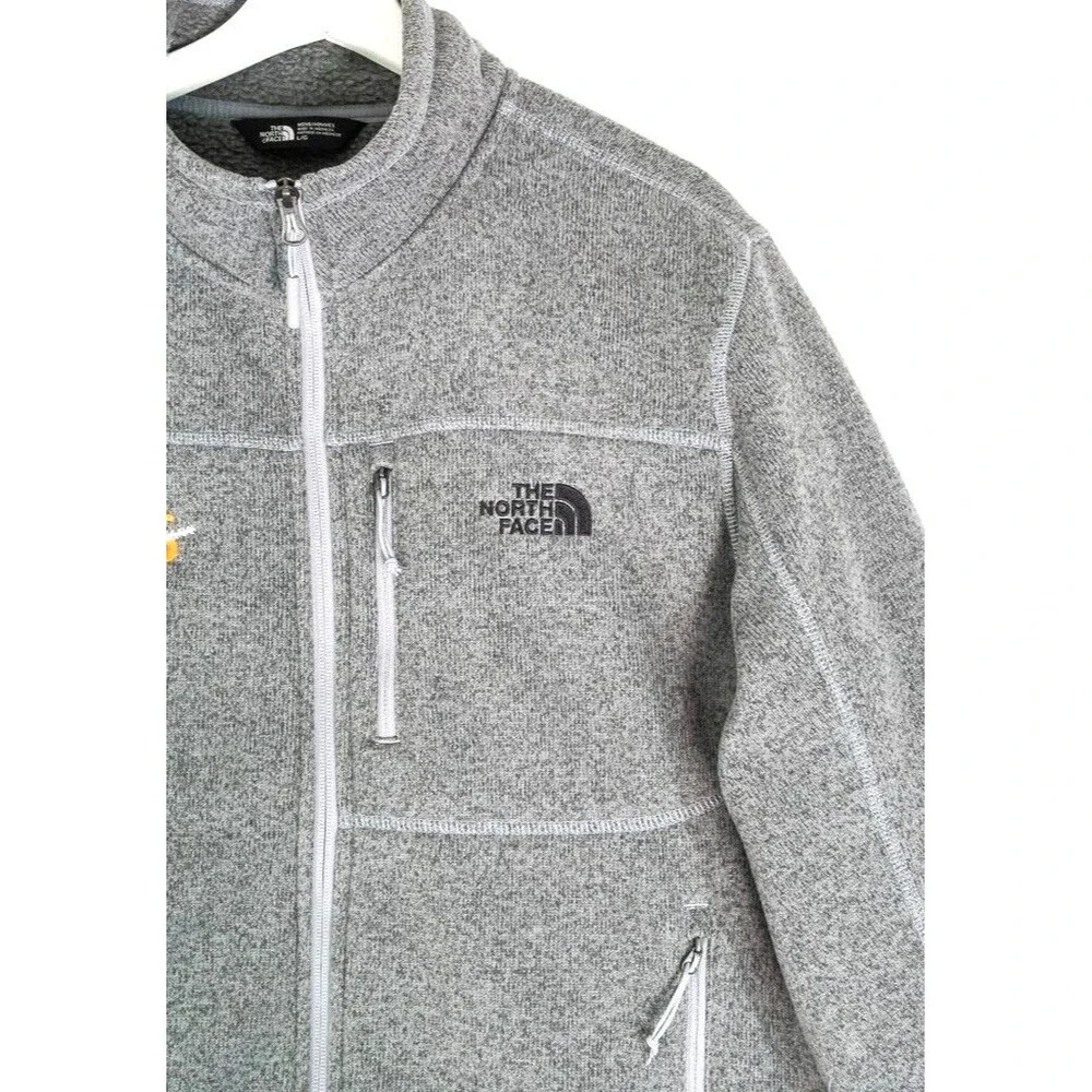 The North Face Jacket Men's Large Gray Full Zip Sweater Jacket Outdoor